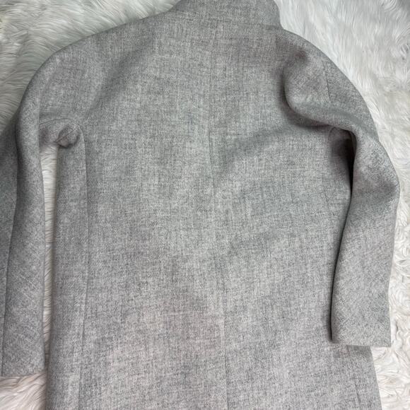 J. Crew Cocoon Coat In Italian Stadium-cloth Wool Blend For Women Gray Size 4 - Picture 12 of 13